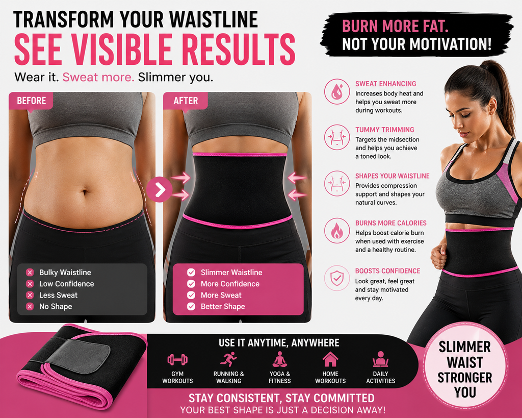 Adjustable Waist Trimmer Belt